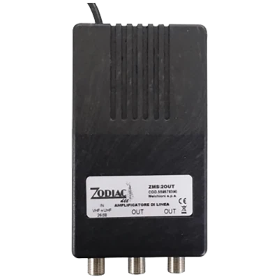 ZODIAC Pojačalo antensko, 1 ulaz 2 izlaza, 20/20dB - ZMS /2OUT