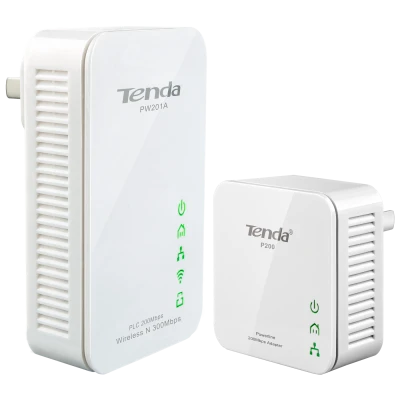 Tenda Mrežna strujna utičnica, set, 200/300Mbps, LAN/WiFi - NT-PW201A+P200