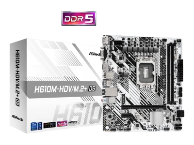 ASROCK MB H610M-HDV/M.2+ D5Intel H610;2xDDR5;VGA,HDMI,DPmicro ATX