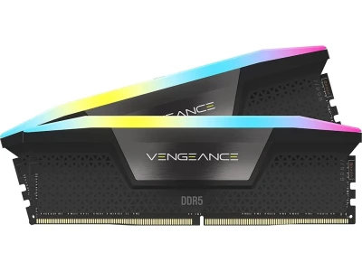 CORSAIR DDR5 32GB (2x16GB)RGB, 5600MT/s,VENGEANCECL40, Intel XMP