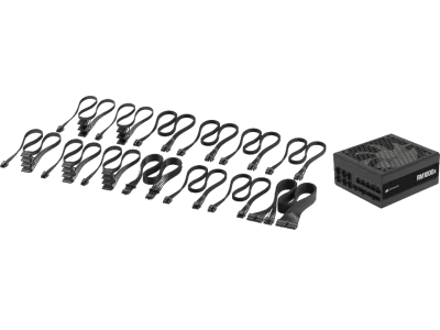Corsair PSU 1000W RM1000xGold, Fully Modular, 12V-2x612xSATA, 4xPCIe, ATX 3.1, PCIe 5.1