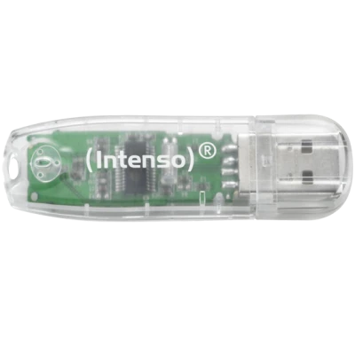 (Intenso) USB Flash drive 32GB Hi-Speed USB 2.0,Rainbow Line,TRANSP. - BULK-USB2.0-32GB/Rainbow