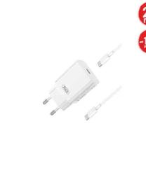 Kućni punjač XO L126 ulaz C PD 20W white + type-C cable
