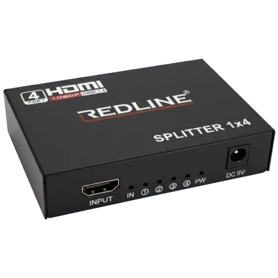 REDLINE HDMI razdjelnik, 1 ulaz - 4 izlaza - HS-4