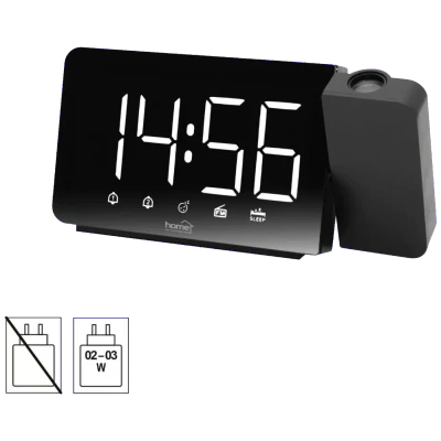 home Sat sa alarmom i projektorom, LED zaslon, FM radio - LTCRP03