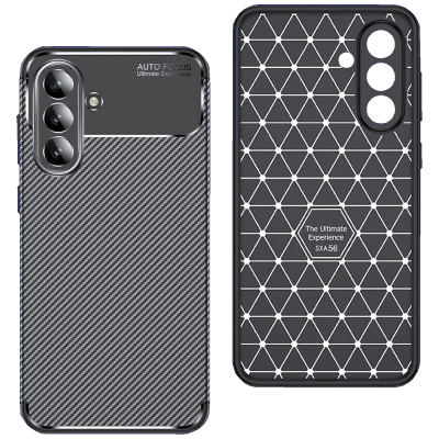 NN-Su Maska za Samsung A56, Carbon Fiber Texture, crna - Galaxy A56 TPU Phone Case