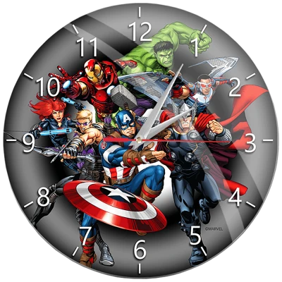 Marvel Zidni sat, Marvel Avengers - Wall Clock Glossy Avengers 003