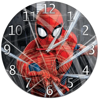 Marvel Zidni sat, Marvel Spider Man - Gloss wall clock Spider Man 001