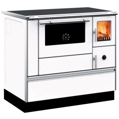 Alfa Plam Šporet na čvrsto gorivo 8kW, lijeva, bijela - ALFA 90H DOMINANT