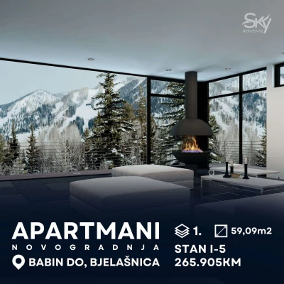 APARTMANI BJELAŠNICA, BABIN DO – 59.09m2