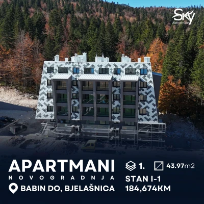 APARTMANI BJELAŠNICA, BABIN DO – 43.97m2