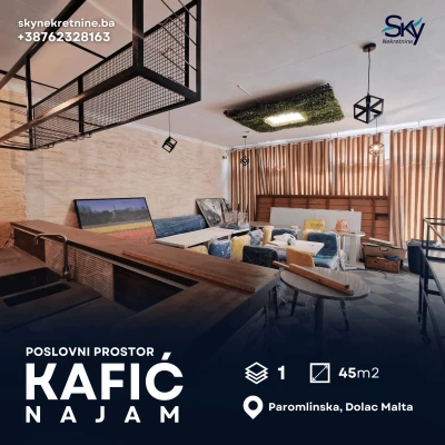 Najam poslovnog prostora za kafić