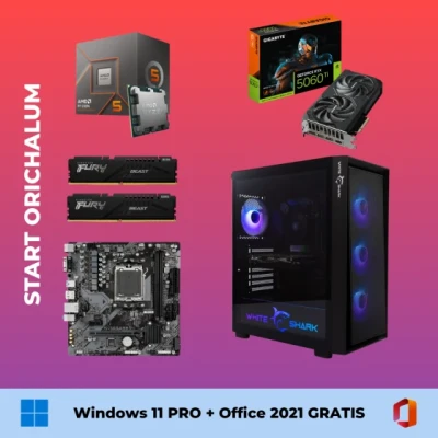 Start Orichalcum - Ryzen 5 7500F OC / RTX 5060 Ti 16GB / 32GB DDR5 / 1TB SSD + Windows 11 pro + Office 2021 GRATIS