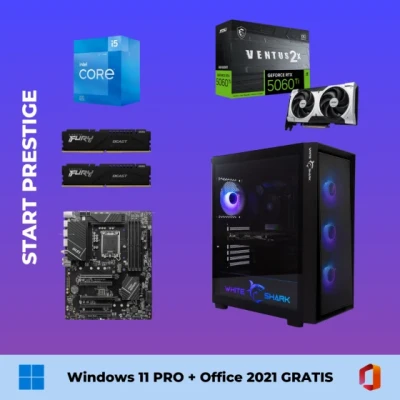 Start Prestige - i5 14600KF / RTX 5060 Ti / 32GB DDR5 / 1TB SSD + Windows 11 pro + Office 2021 GRATIS