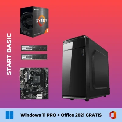 Start Basic - Ryzen 5 5600GT / 16GB DDR4 / 256GB SSD + Windows 11 pro + Office 2021 GRATIS