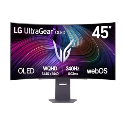 LG 45" WQHD OLED RGB Monitor800R, 3440x1440, 240Hz, 275cd0.03ms, DP, 2xHDMI, Type-C 65W, Speakers