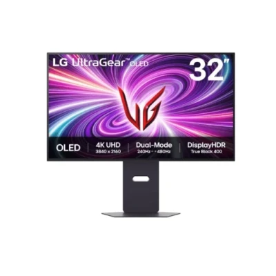 LG 32" 4K OLED UltraGear MonitRGB, Dual-Mode, UHD, 3840x2160480Hz, 1300cd, 0.03ms, 1500000:1, DP