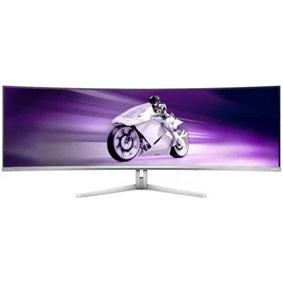 Philips Monitor Evnia 49M2C8900L/00 49" QD-OLED, 32:9, 5120x1440 (Dual QHD), 144hz 0.03ms, 250 cd/m² (typical), 1,500,000:1, 2x HDMI 2.1, DisplayPort 1.4, USB-C (90W), 4x USB 3.2, Speakers