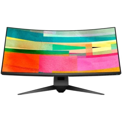 Monitor Alienware AW3423DWF 34" Curved, 3440x1440, WQHD, 165Hz, Anti-Reflective, 21:9, 1000000:1, 1000 cd/m2, AMD FreeSync, 0.1ms, 178/178, 2xDP, HDMI, 5xUSB 3.2, Audio line-out, Tilt, Swivel
