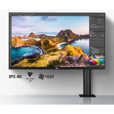 LG 31,5" 32UN880K-B Ergo monit4K 3840x2160, IPS, Ergo stand60Hz, 350cd, 5ms, 2xHDMI, DP, Type-C