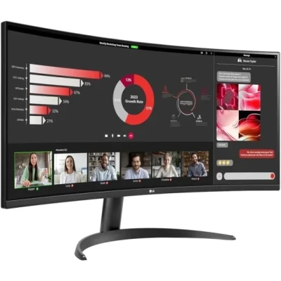 LG 34" UltraWide curved monitoVA, WQHD 3440x1440, 300cd100Hz, 5ms, HDMI, DP, Type-C, HAS, Tilt