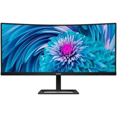 PHILIPS Monitor 346E2CUAE 34" Curved VA, 3440x1440 (UWQHD), 100Hz, 1ms (MPRT), 1500R, 300 cd/m2, 3000:1, Adaptive Sync, 1xHDMI 2.0, 1xDP 1.2, 1xUSB-C (DP Alt mode, PD 65W), PIP and PBP mode