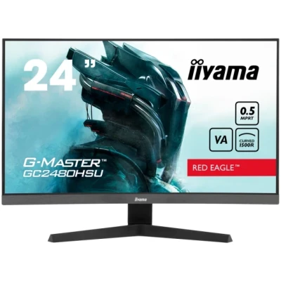 IIYAMA Monitor LED GC2480HSU-B1 23.6" VA Curved 1920 x 1080 180Hz 300 cd/m 3000:1 HDMI DP USB HUB Tilt