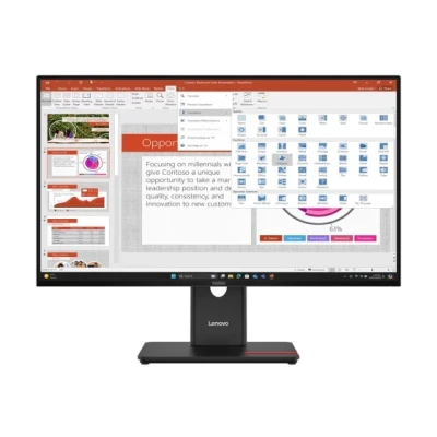 Lenovo ThinkVision T27-40 Monitor 27" IPS, 16:9, 1920 x 1080 (FHD), 120Hz, 4/6ms, 300 cd/m², 1500:1, 2x HDMI 2.1, DisplayPort 1.4, USB Hub, USB-C 15w, Vesa, 3Y