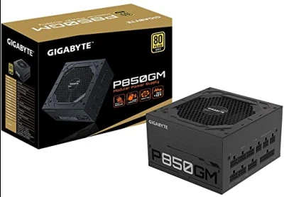 Gigabyte PSU 850W Gold Modular80+ GOLD; Fully Modular8xSATA,4xPCIe 6+2 Pin, 1xFloppy;