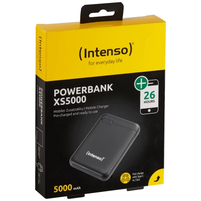 (Intenso) Prijenosni punjač za mobitele i tablete 5000mAh - POWERBANK XS5000 Black