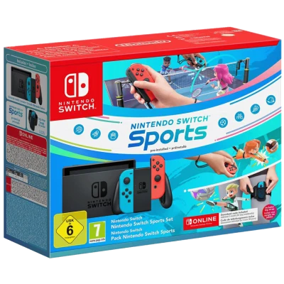 Nintendo Igraća konzola Nintendo Switch+Switch Sport+3 mjeseca online - Switch Console 1.1 Neon B/R, Bundle