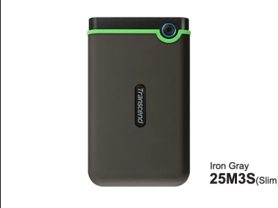 Transcend HDD 2TB StoreJet M3Portable,USB 3.1,anti-shock,Iron Gray