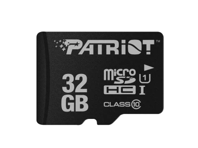 Patriot microSD 32GB;UHS-I, SDXC, U1, C10;up to 80MB/s read