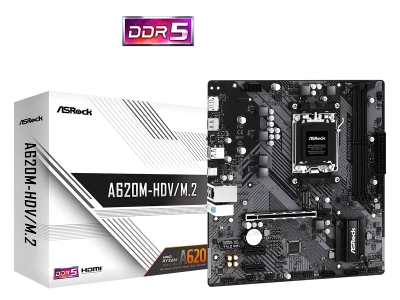 ASROCK MB A620M-HDV/M.2AM5, 2xDDR5, DP, HDMI, 2xM.22xSATA, RAID, microATX