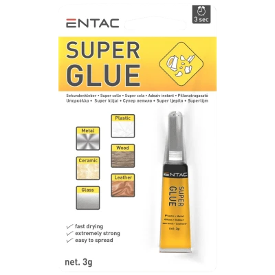 Entac Trenutno ljepilo, univerzalno, 3 g - Superglue 3g B1