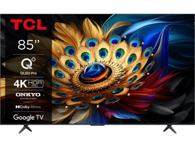 TCL 85"C655 4K QLED TVGoogle TV; QLED pro; 120HZMotion clarity pro; HDMI 2.1; 2.1 ONKYO
