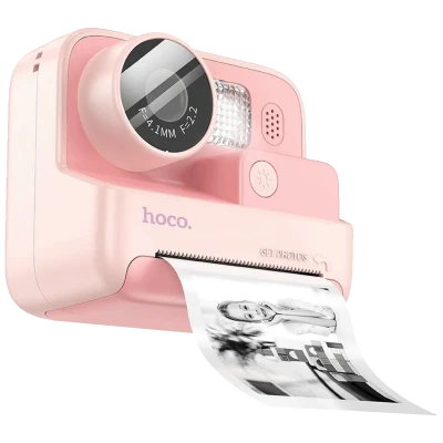 hoco. Dječija kamera sa printerom, 2" IPS LCD, 720p, microSD - DV200 Pink