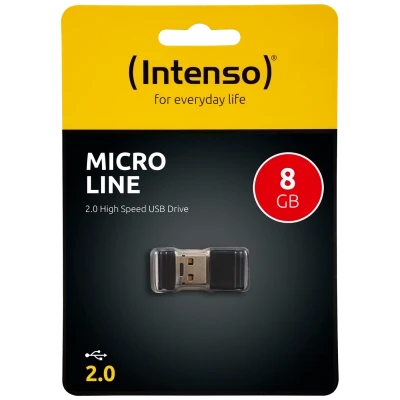 (Intenso) USB Flash drive 8GB Hi-Speed USB 2.0, Micro Line - ML8