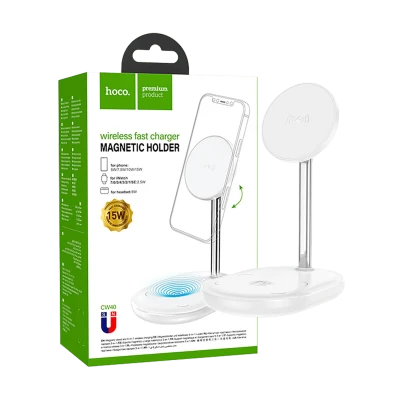 hoco. Punjač kućni, brzi, 3u1, bežični, 15 W - CW40 Noble