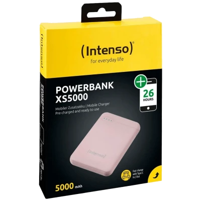 (Intenso) Prijenosni punjač za mobitele i tablete 5000mAh - POWERBANK XS5000 Rose