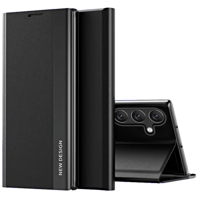 NN-Su Futrola preklopna za Samsung A15, koža, crna - Galaxy A15 Leather Phone Case