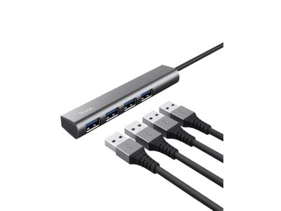 Trust Halyx USB-C to 4-portUSB-A 3.2 Gen1 Hub