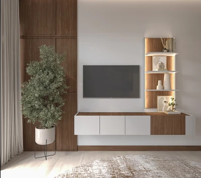 SMART TV KOMODA + POLICA