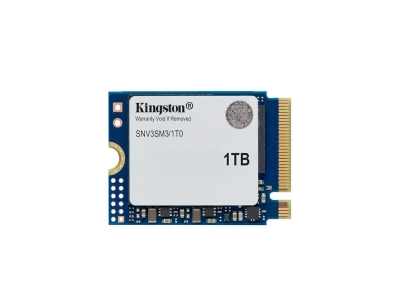 Kingston SSD 1TB NV3 M.2 2230NVMe PCIe Gen 4.0x4R/W : 6000/4000MB/s