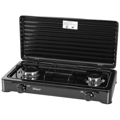 Zilan Plinski rešo sa 2 plamenika, 1600 W, crna - ZLN0025/BK