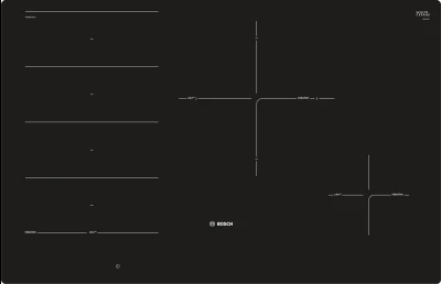 BOSCH indukcijska ploča Serie 8|, 80 cm, bez okvira, FlexIndZone, DirectSelect Premium, ES