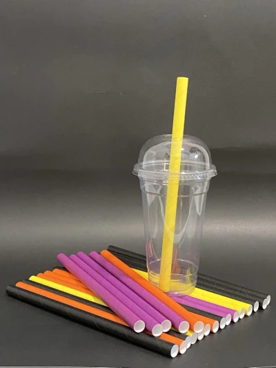 Slamka papirna EKO za bubble I frape 12x250 mm   100 kom/ paket