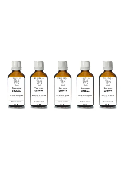 Tinktura od smokve /Ficus carica/ 50 ml - 5 komada Glicerinska tinktura
