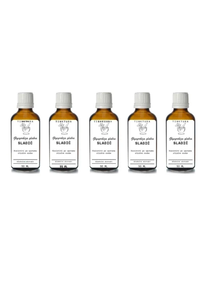 Tinktura od sladića /Glycyrrhiza glabra/ 50 ml - 5 komada Glicerinska tinktura