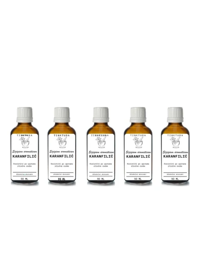 Tinktura od kima (kumina) /Carum carvi/ 50 ml - 5 komada Macerat sa maslinovim uljem
